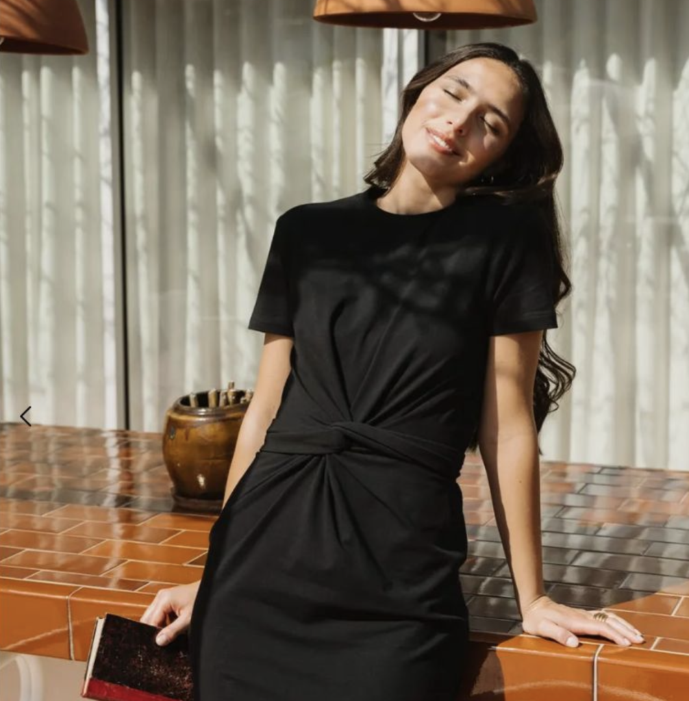Robe Nouée Noire – Etikashion