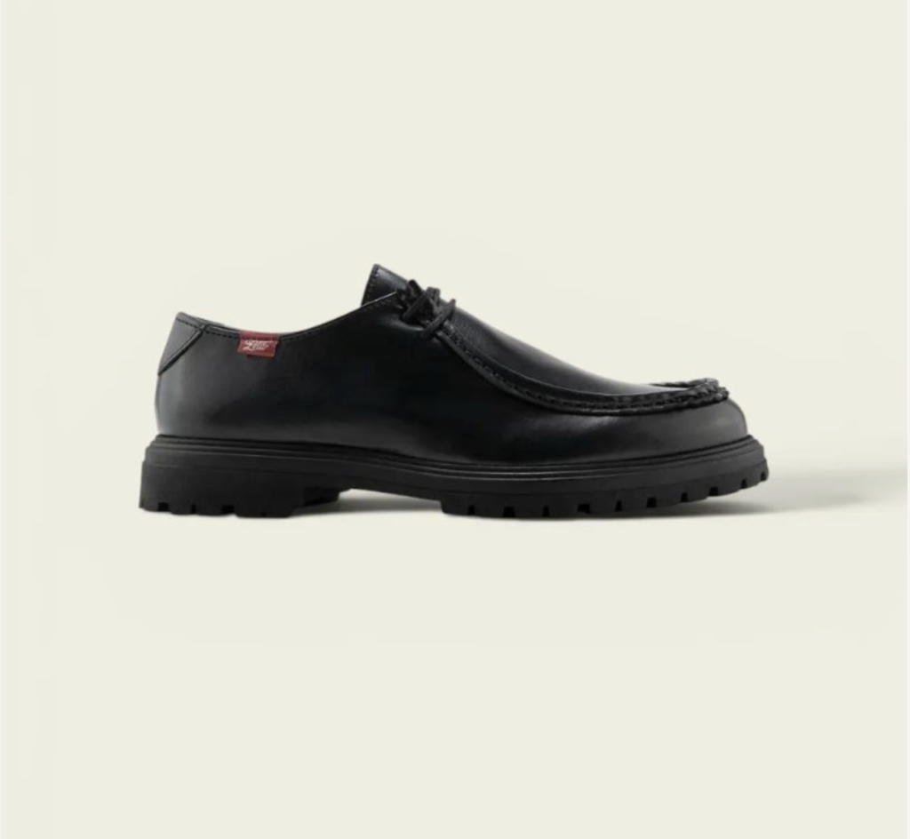 Derbies Cuir Noir Semelle Crantée – Etikashion