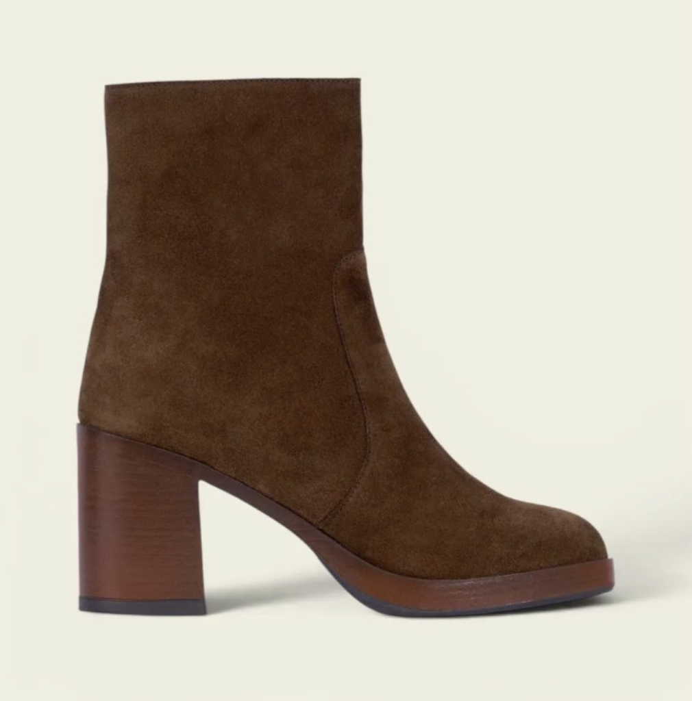 Bottines Suède Talon Carré – Etikashion