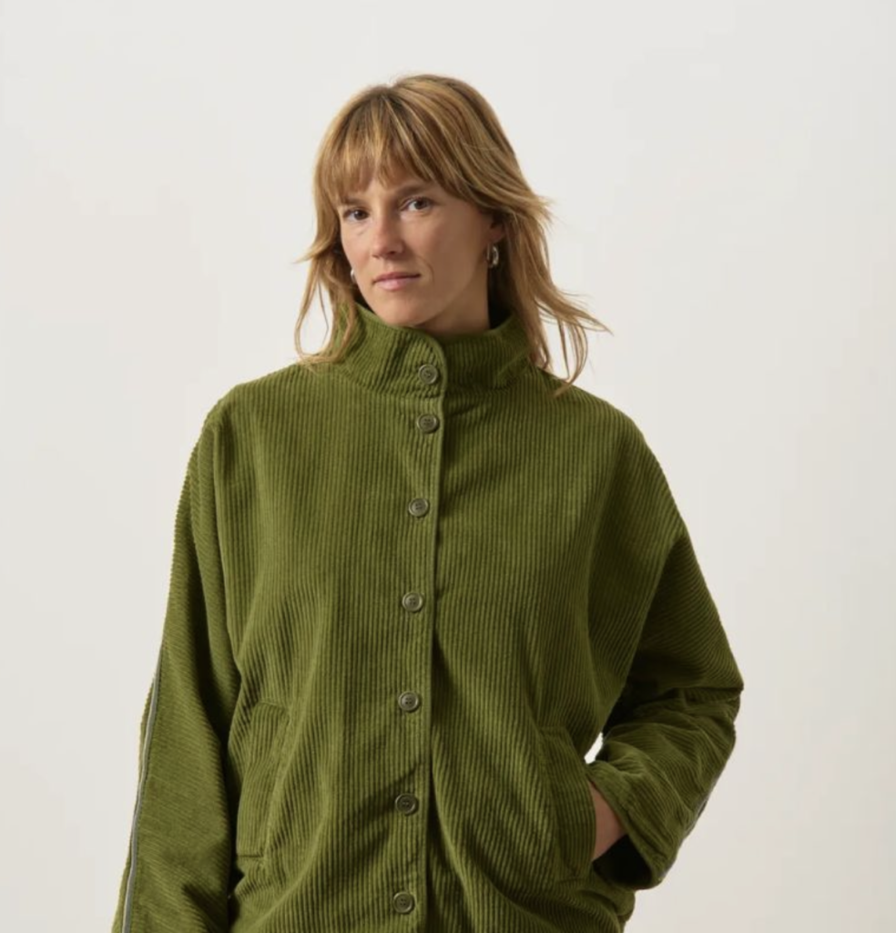 Veste Velours Côtelé Kaki – Etikashion
