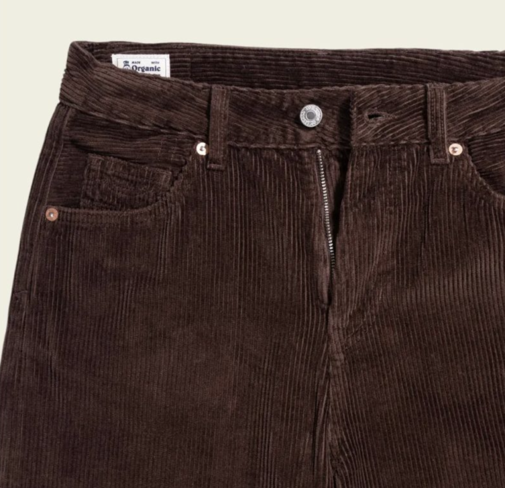 Pantalon Velours Côtelé Marron – Etikashion
