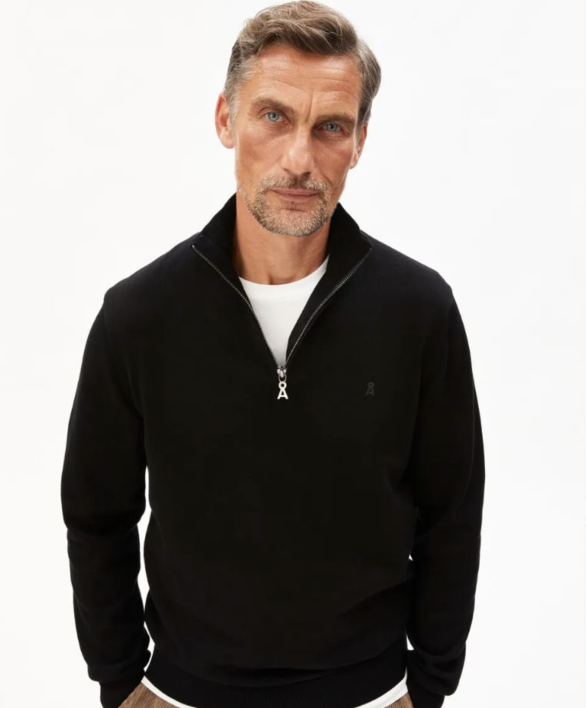 Pull Col Zippé Noir – Etikashion