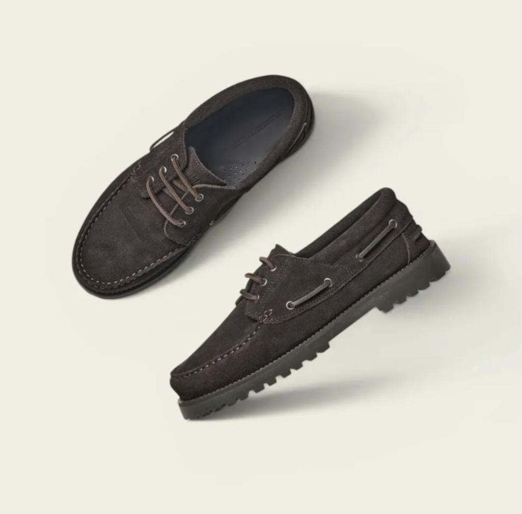 Chaussures Bateau Suède Noir – Etikashion