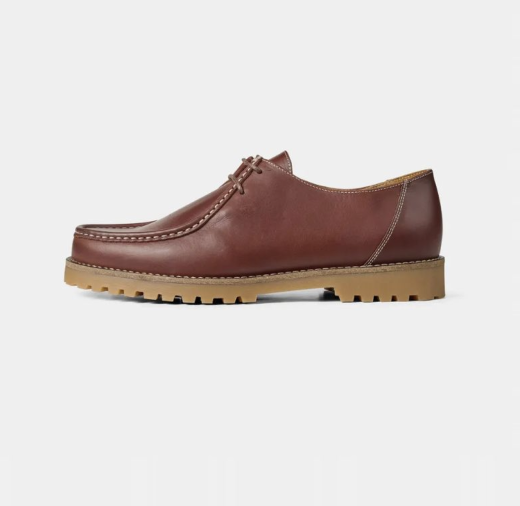 Chaussures Wallabee Cuir Bordeaux – Etikashion