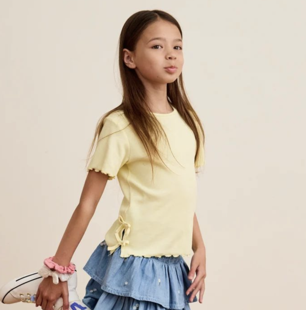 T-shirt Nœuds Jaune – Etikashion