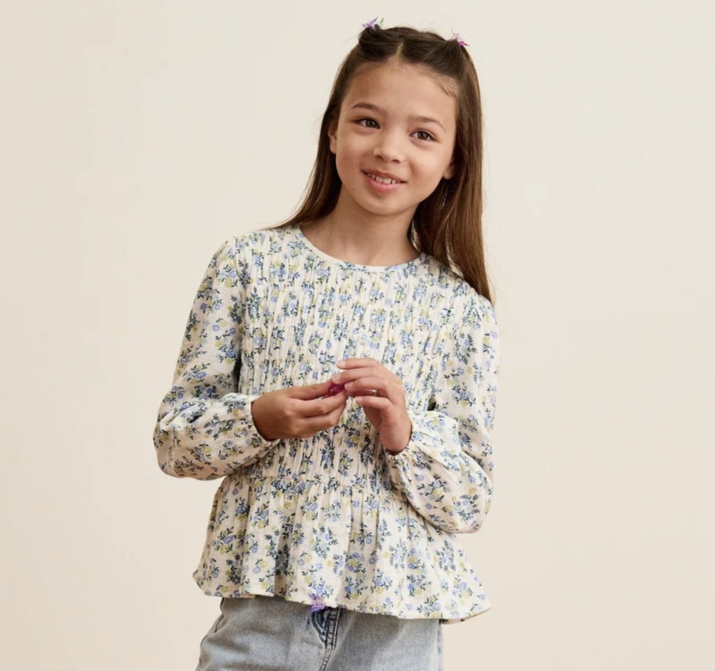Blouse Fleurie Smockée – Etikashion